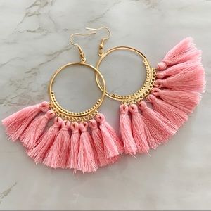 Tassel Hoop Earrings